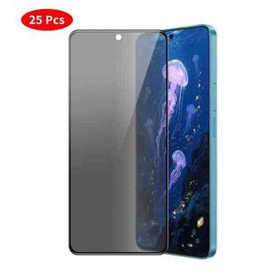 For OnePlus Nord CE4 Lite JUNSUNMAY 25pcs Silk Print Full Coverage Privacy Tempered Glass Film