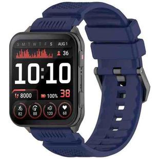 For Garmin Venu X1 Armor Silicone Watch Band(Dark Blue)
