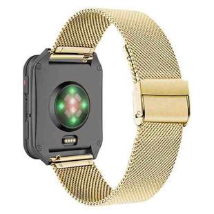 For Garmin Venu X1 Double Buckle Milanese Stainless Steel Watch Band(Gold)