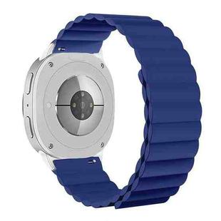 For Samsung Galaxy Watch8 / Watch8 Classic Magnetic Silicone Watch Band(Blue)