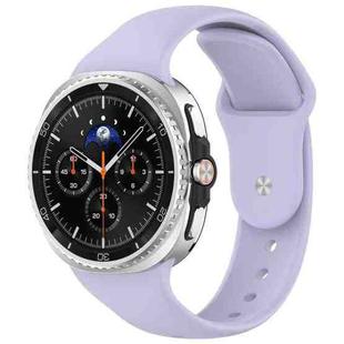 For Samsung Galaxy Watch8 / Watch8 Classic Reverse Buckle Silicone Watch Band(Purple)