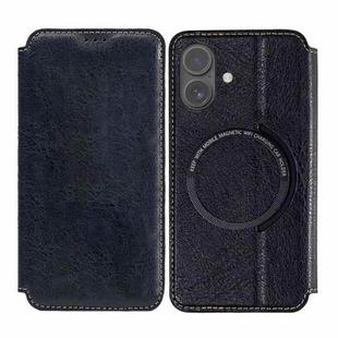 For iPhone 17 Kalebol Flip Card Slot MagSafe Leather Phone Case(Black)