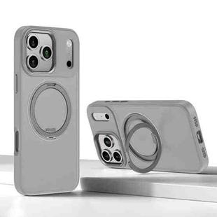For iPhone 17 Pro Max Kalebol Rotating Magnetic Holder MagSafe Phone Case(Gray)