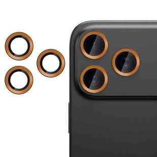 For iPhone 17 Pro Kalebol No Flicker Ultra-Thin Individual Camera Lens Tempered Glass Film(Orange)