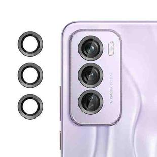 For OPPO Reno12 Pro Global Kalebol No Flicker Ultra-Thin Individual Camera Lens Tempered Glass Film(Black)