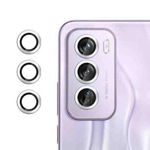 For OPPO Reno12 Pro Global Kalebol No Flicker Ultra-Thin Individual Camera Lens Tempered Glass Film(Silver)