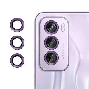 For OPPO Reno12 Global Kalebol No Flicker Ultra-Thin Individual Camera Lens Tempered Glass Film(Purple)