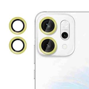 For OPPO Reno14 Pro Global Kalebol No Flicker Ultra-Thin Individual Camera Lens Tempered Glass Film(Gold)