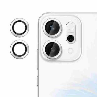 For OPPO Reno14 Global Kalebol No Flicker Ultra-Thin Individual Camera Lens Tempered Glass Film(Silver)