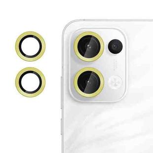 For OPPO Reno13 Global Kalebol No Flicker Ultra-Thin Individual Camera Lens Tempered Glass Film(Gold)