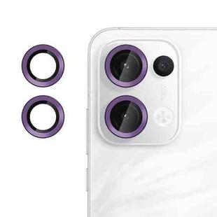 For OPPO Reno13 Global Kalebol No Flicker Ultra-Thin Individual Camera Lens Tempered Glass Film(Purple)