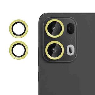 For OPPO Reno13 Pro Global Kalebol No Flicker Ultra-Thin Individual Camera Lens Tempered Glass Film(Gold)
