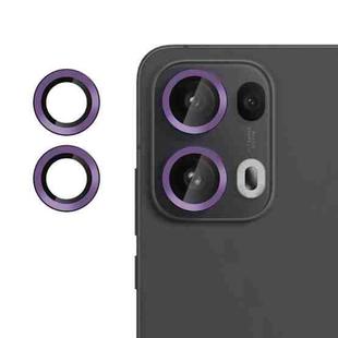 For OPPO Reno13 Pro Global Kalebol No Flicker Ultra-Thin Individual Camera Lens Tempered Glass Film(Purple)