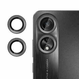 For OPPO A78 4G Kalebol No Flicker Ultra-Thin Individual Camera Lens Tempered Glass Film(Black)