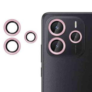 For Redmi Note 14 4G Kalebol No Flicker Ultra-Thin Individual Camera Lens Tempered Glass Film(Pink)