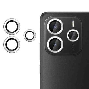 For Redmi Note 14 5G Kalebol No Flicker Ultra-Thin Individual Camera Lens Tempered Glass Film(Silver)