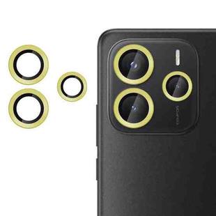 For Redmi Note 14 5G Kalebol No Flicker Ultra-Thin Individual Camera Lens Tempered Glass Film(Gold)