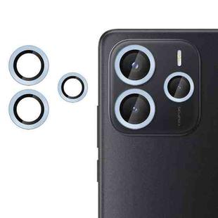 For Redmi Note 14 5G Kalebol No Flicker Ultra-Thin Individual Camera Lens Tempered Glass Film(Distant Peak Blue)