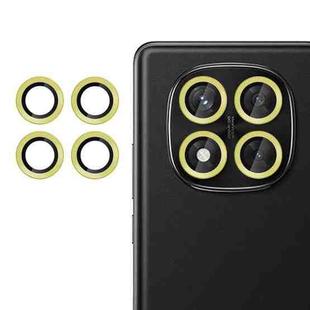 For Redmi Note 14 Pro 5G Kalebol No Flicker Ultra-Thin Individual Camera Lens Tempered Glass Film(Gold)