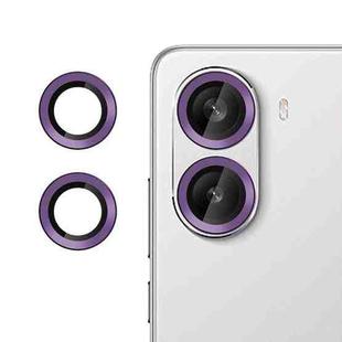 For Xiaomi Poco X7 Pro / Redmi Turbo 4 Kalebol No Flicker Ultra-Thin Individual Camera Lens Tempered Glass Film(Purple)