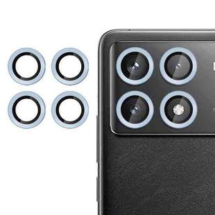 For Redmi K70 / K70 Pro / K70E Kalebol No Flicker Ultra-Thin Individual Camera Lens Tempered Glass Film(Distant Peak Blue)