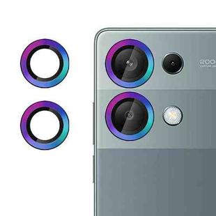 For Redmi Note 13 Pro 4G Kalebol No Flicker Ultra-Thin Individual Camera Lens Tempered Glass Film(Dazzling Colors)