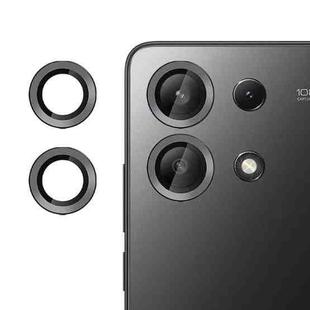For Redmi Note 13 4G Kalebol No Flicker Ultra-Thin Individual Camera Lens Tempered Glass Film(Black)