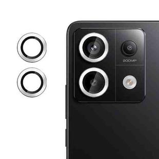 For Redmi Note 13 Pro 5G Kalebol No Flicker Ultra-Thin Individual Camera Lens Tempered Glass Film(Silver)