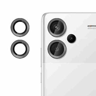 For Redmi Note 13 Pro+ Kalebol No Flicker Ultra-Thin Individual Camera Lens Tempered Glass Film(Black)