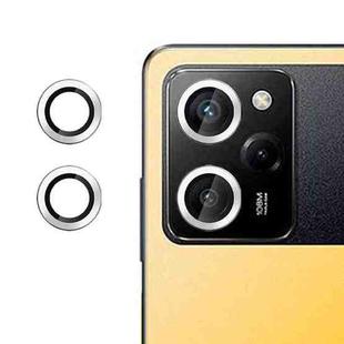 For Xiaomi Poco X5 Pro Kalebol No Flicker Ultra-Thin Individual Camera Lens Tempered Glass Film(Silver)