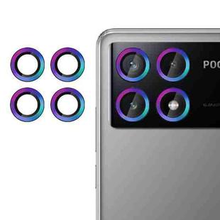 For Xiaomi Poco X6 Pro Kalebol No Flicker Ultra-Thin Individual Camera Lens Tempered Glass Film(Dazzling Colors)