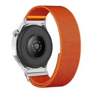 18mm Adjustable Single Loop Elastic Nylon Watch Band(Orange)