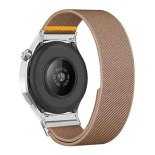 20mm Adjustable Single Loop Elastic Nylon Watch Band(Milk Tea)
