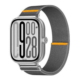 For Xiaomi Smart Band 9 Pro / Redmi Watch 5 Adjustable Single Loop Elastic Nylon Watch Band(Gray)
