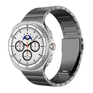 For Samsung Galaxy Watch8 / Watch8 Classic Integrated One Bead Stainless Steel Watch Band(Gray)