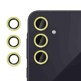 For Samsung Galaxy A35 5G Kalebol No Flicker Ultra-Thin Individual Camera Lens Tempered Glass Film(Gold)