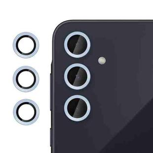 For Samsung Galaxy A35 5G Kalebol No Flicker Ultra-Thin Individual Camera Lens Tempered Glass Film(Distant Peak Blue)
