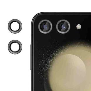 For Samsung Galaxy Z Flip5  Kalebol No Flicker Ultra-Thin Individual Camera Lens Tempered Glass Film(Black)