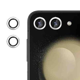 For Samsung Galaxy Z Flip5  Kalebol No Flicker Ultra-Thin Individual Camera Lens Tempered Glass Film(Silver)