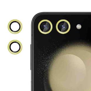 For Samsung Galaxy Z Flip5  Kalebol No Flicker Ultra-Thin Individual Camera Lens Tempered Glass Film(Gold)