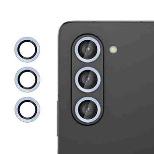 For Samsung Galaxy Z Fold5  Kalebol No Flicker Ultra-Thin Individual Camera Lens Tempered Glass Film(Distant Peak Blue)