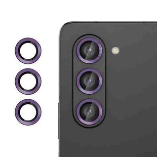 For Samsung Galaxy Z Fold5  Kalebol No Flicker Ultra-Thin Individual Camera Lens Tempered Glass Film(Purple)
