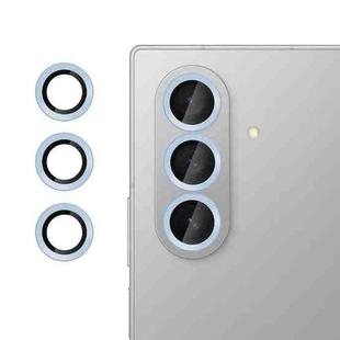 For Samsung Galaxy Z Fold7 Kalebol No Flicker Ultra-Thin Individual Camera Lens Tempered Glass Film(Distant Peak Blue)