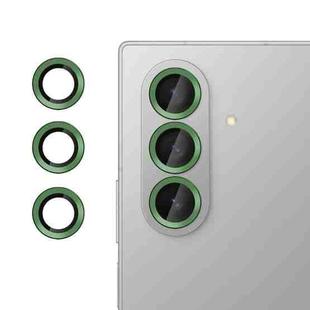 For Samsung Galaxy Z Fold7 Kalebol No Flicker Ultra-Thin Individual Camera Lens Tempered Glass Film(Green)