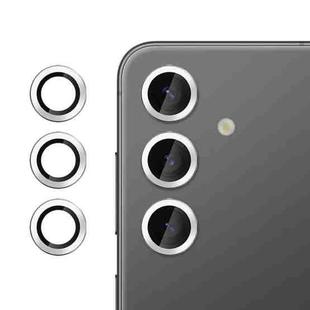 For Samsung Galaxy S23 FE 5G Kalebol No Flicker Ultra-Thin Individual Camera Lens Tempered Glass Film(Silver)