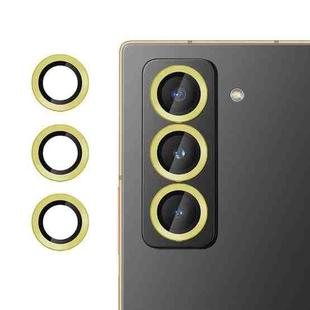 For Samsung Galaxy Z Fold Special Kalebol No Flicker Ultra-Thin Individual Camera Lens Tempered Glass Film(Gold)