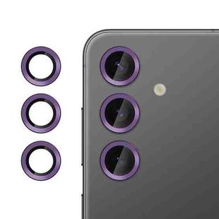 For Samsung Galaxy S24 FE 5G Kalebol No Flicker Ultra-Thin Individual Camera Lens Tempered Glass Film(Purple)
