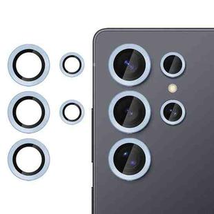 For Samsung Galaxy S25 Ultra 5G Kalebol No Flicker Ultra-Thin Individual Camera Lens Tempered Glass Film(Distant Peak Blue)