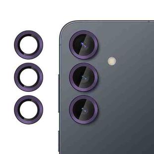 For Samsung Galaxy S25+ 5G Kalebol No Flicker Ultra-Thin Individual Camera Lens Tempered Glass Film(Dark Purple)