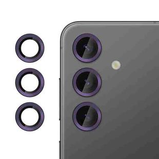 For Samsung Galaxy S24 5G Kalebol No Flicker Ultra-Thin Individual Camera Lens Tempered Glass Film(Dark Purple)